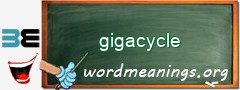 WordMeaning blackboard for gigacycle